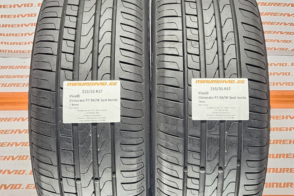 Used summer tire 215/55R17 Pirelli Cinturato P7 94/W Seal Inside