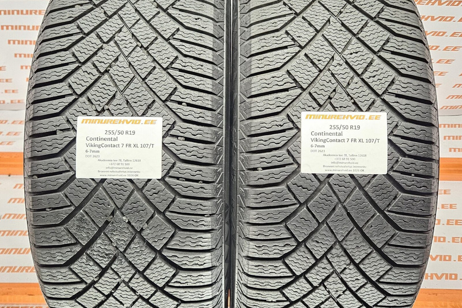 Used studless winter tire 255/50R19 Continental VikingContact 7 FR XL 107/T