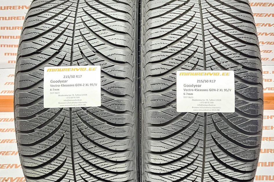 Kasutatud lamellrehv 215/50R17 GoodYear Vector 4Seasons GEN-2 XL 95/V 0623