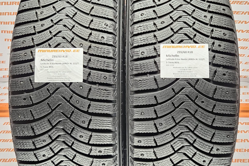 Used studded tire 255/60R18 Michelin Latitude X-Ice North LXIN2+ XL 112/T
