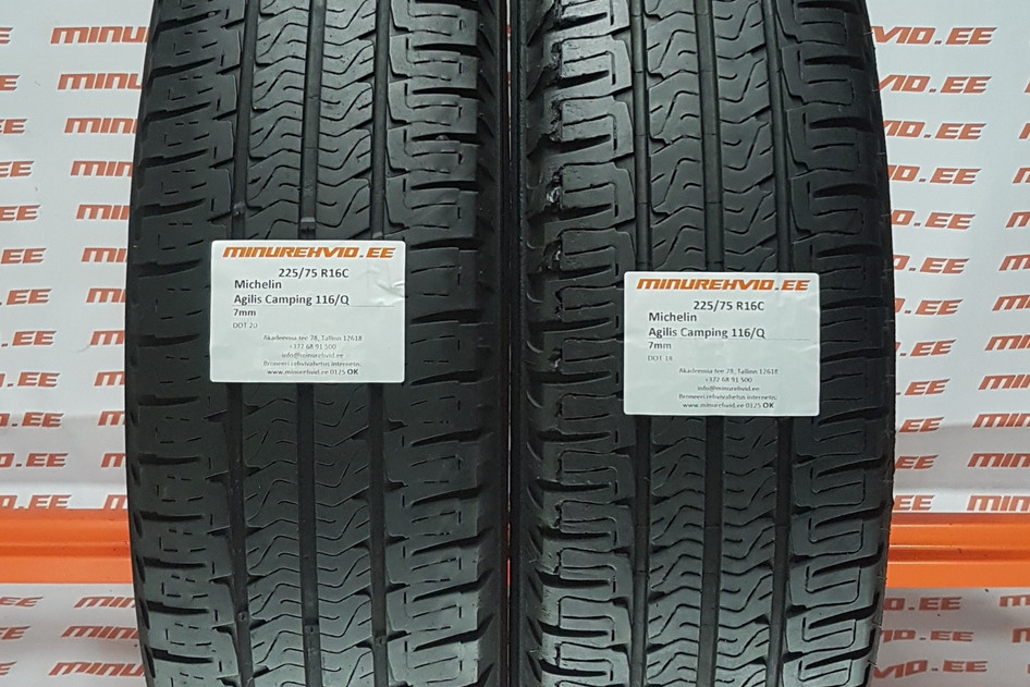 Used summer tire 225/75R16 Michelin Agilis Camping 116/Q-