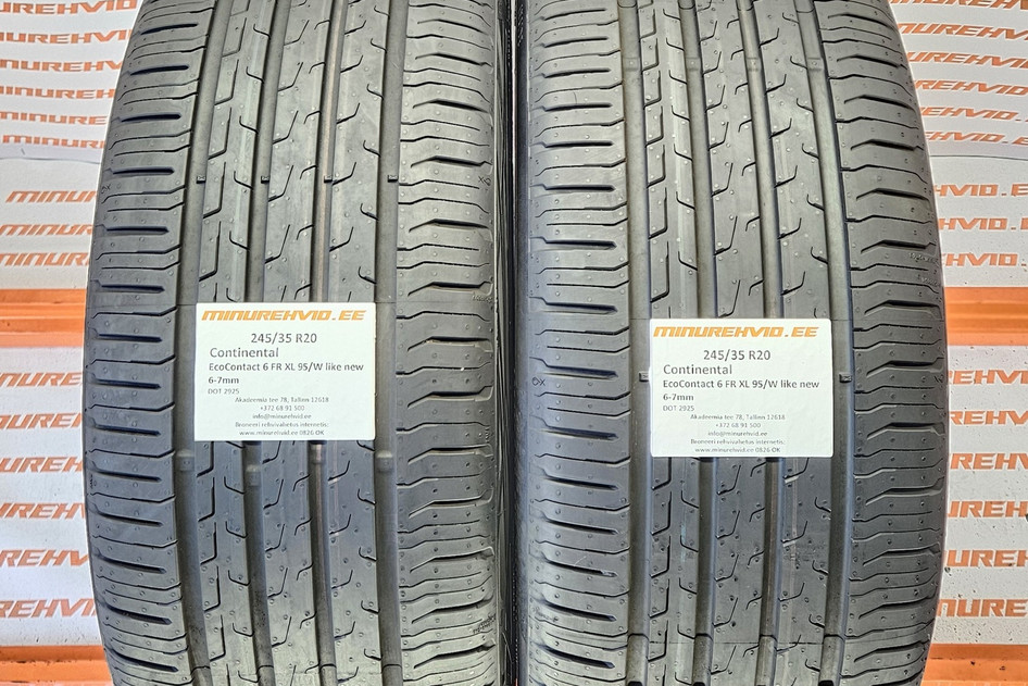 Kasutatud suverehv 245/35R20 Continental EcoContact 6 FR XL 95/W like new 2925