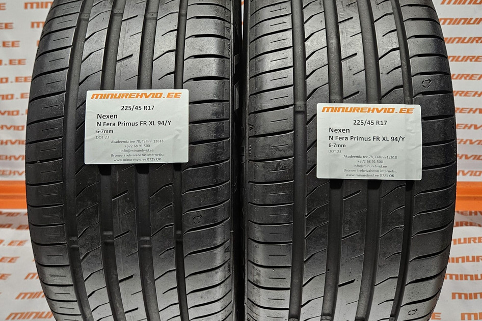 Kasutatud suverehv 225/45R17 Nexen N Fera Primus FR XL 94/Y