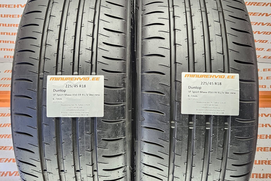 Kasutatud suverehv 225/45R18 Dunlop SP Sport Maxx 050 FR 91/V like new