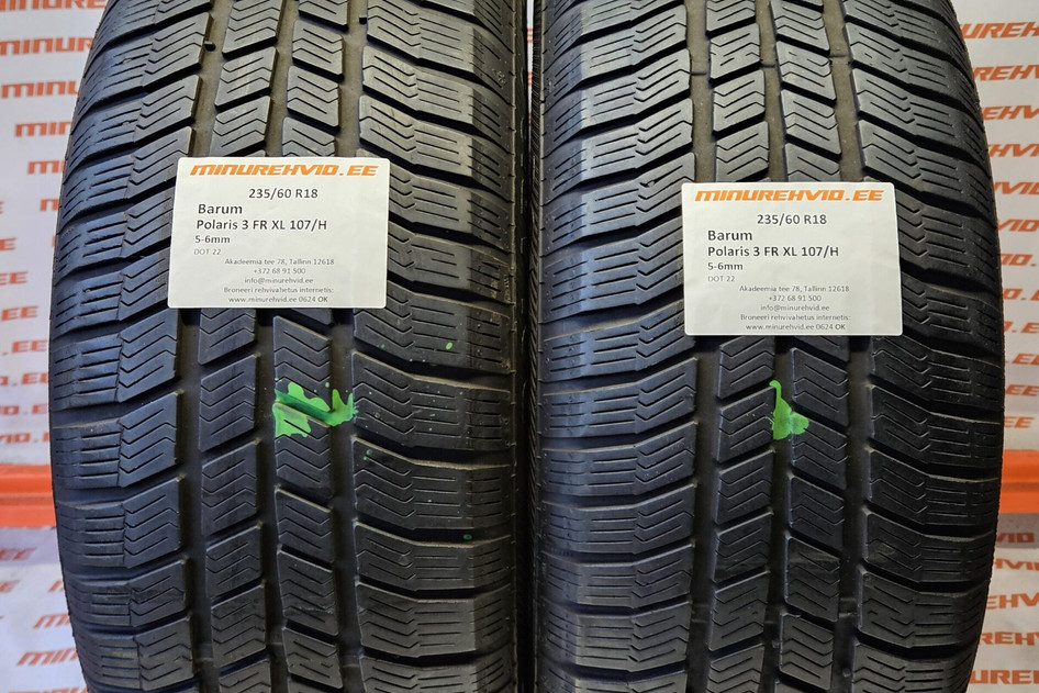 Used studless winter tire 235/60R18 Barum Polaris 3 FR XL 107/H