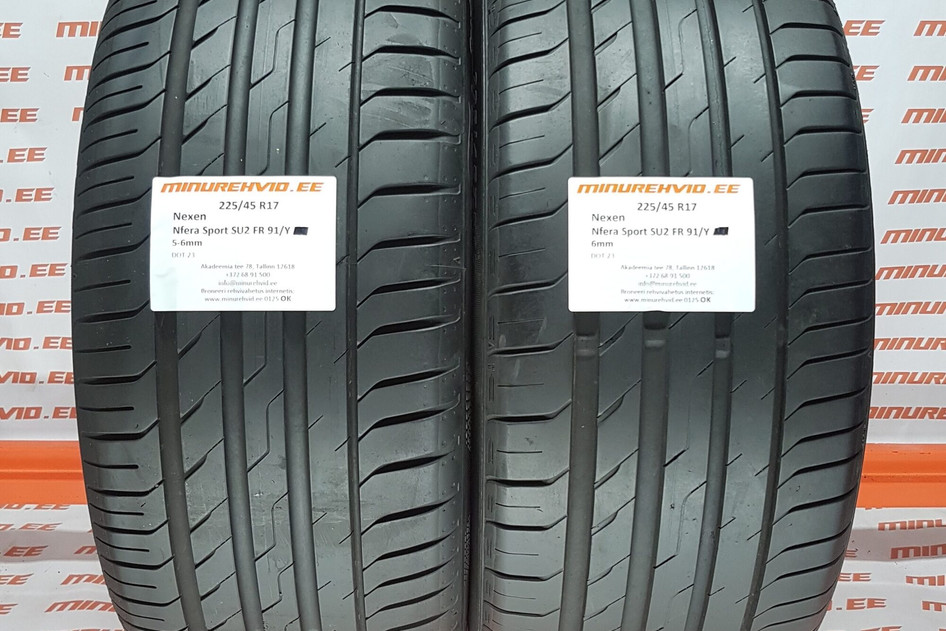 Kasutatud suverehv 225/45R17 Nexen N Fera Sport SU2 FR 91/Y