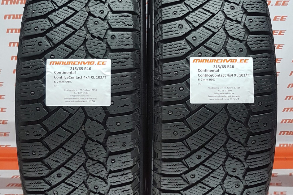 Used studded tire 215/65R16 Continental ContiIceContact 4x4 XL 102/T.