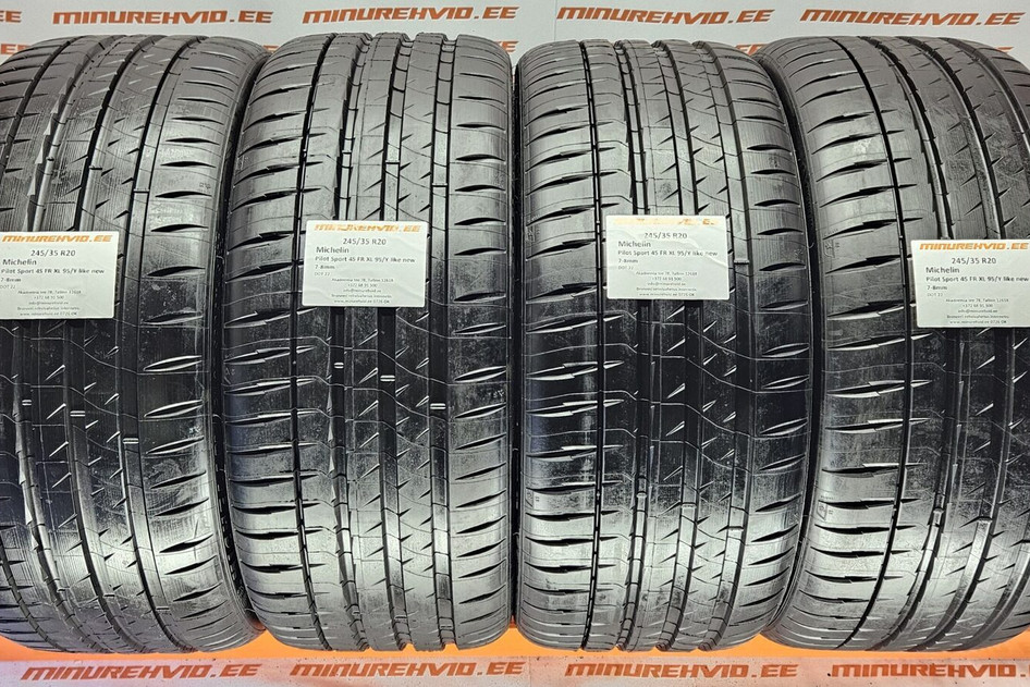 Подержанный летняя шина 245/35R20 Michelin Pilot Sport 4S FR XL 95/Y like new