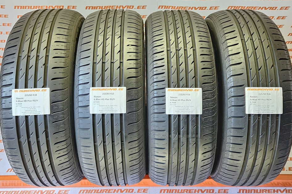 Подержанный летняя шина 215/60R16 Nexen N Blue HD Plus 95/H