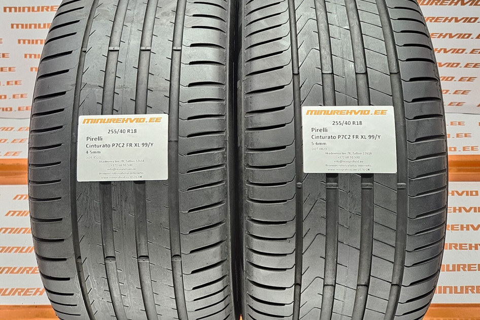 Kasutatud suverehv 255/40R18 Pirelli Cinturato P7C2 FR XL 99/Y 4521+0823