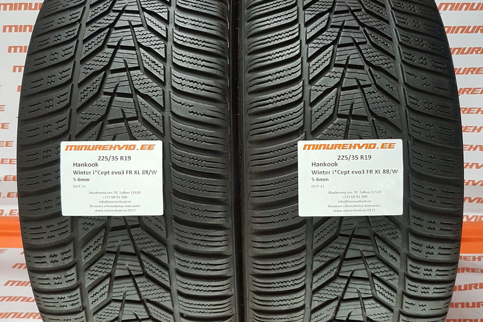 Used studless winter tire 225/35R19 Hankook Winter i*Cept Evo 3 FR XL 88/W