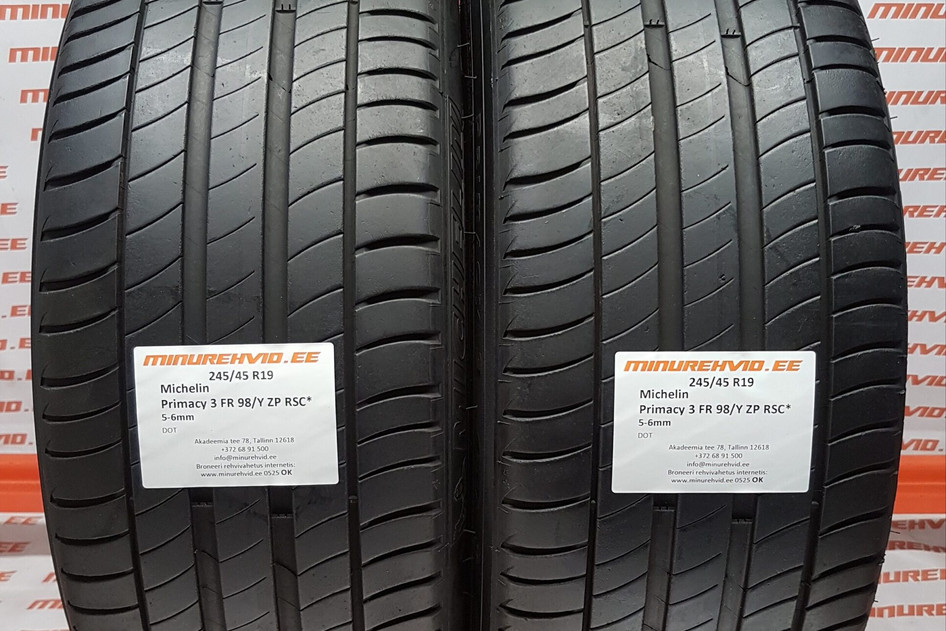 Used summer tire 245/45R19 Michelin Primacy 3 FR 98/Y ZP RSC*