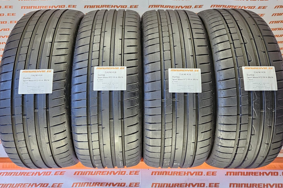 Used summer tire 215/40R18 Dunlop Sport Maxx RT2 FR XL 89/W