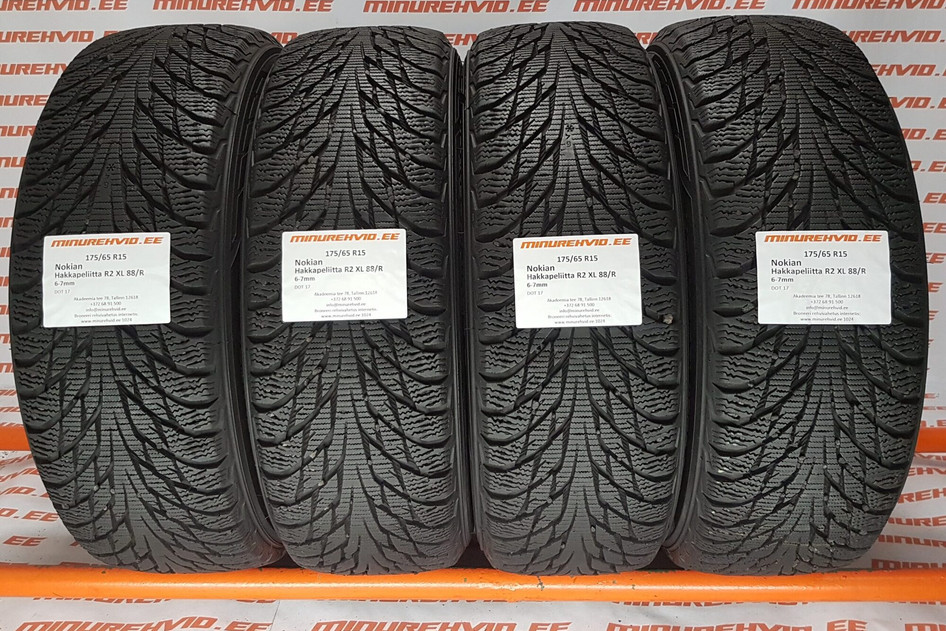 Used studless winter tire 175/65R15 Nokian Hakkapeliitta R2 XL 88/R