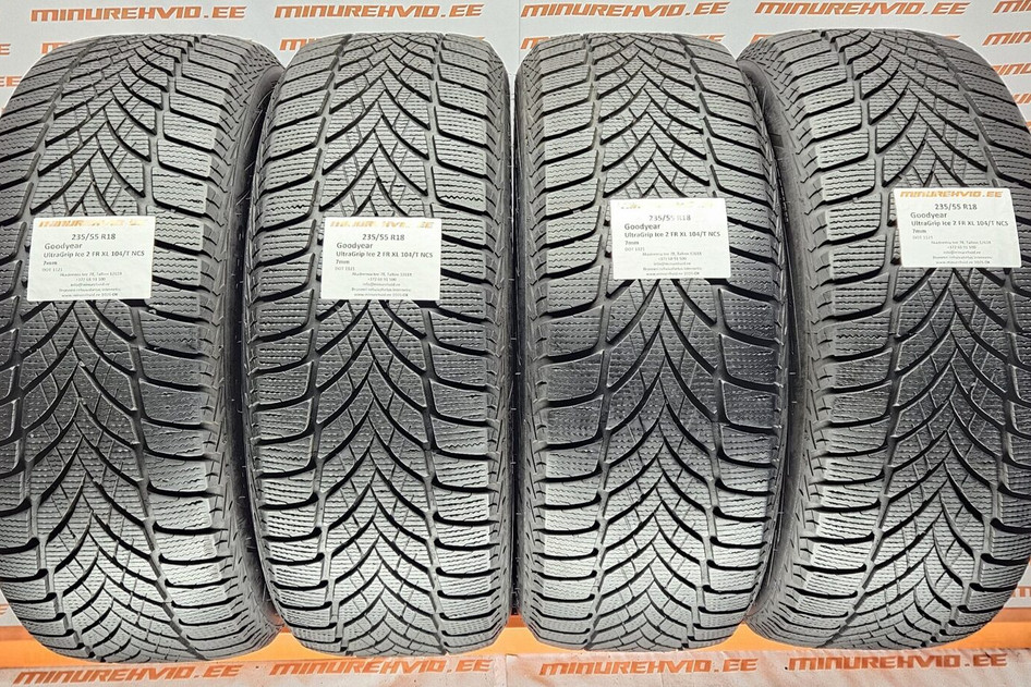 Подержанный нешипованная шина 235/55R18 GoodYear UltraGrip Ice 2 FR XL 104/T NCS