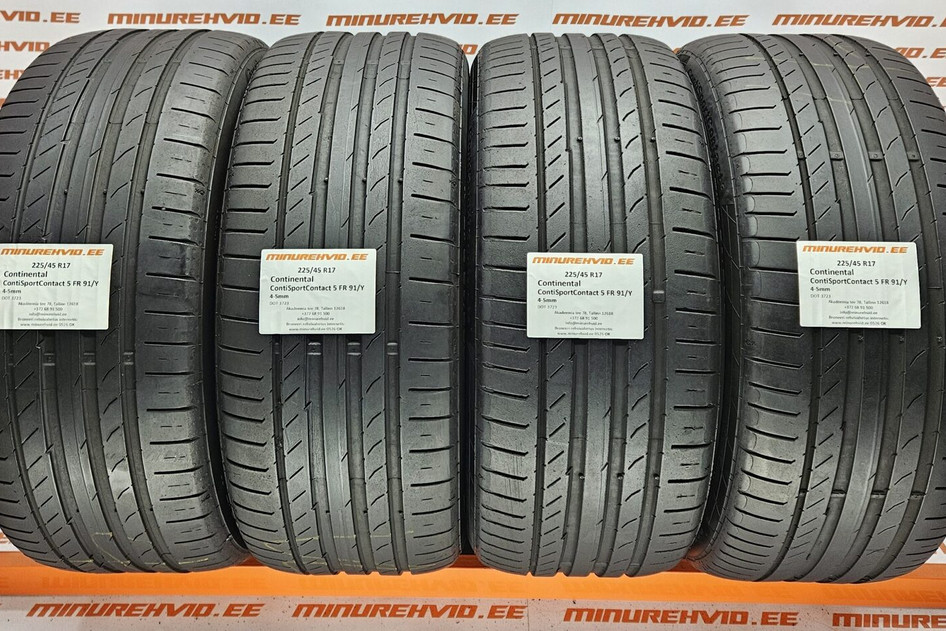 Kasutatud suverehv 225/45R17 Continental ContiSportContact 5 FR 91/Y 3723