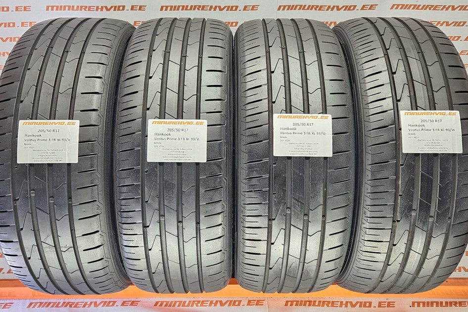 Kasutatud suverehv 205/50R17 Hankook Ventus Prime 3 FR XL 93/V/W 2x3724/V 2x4524/W