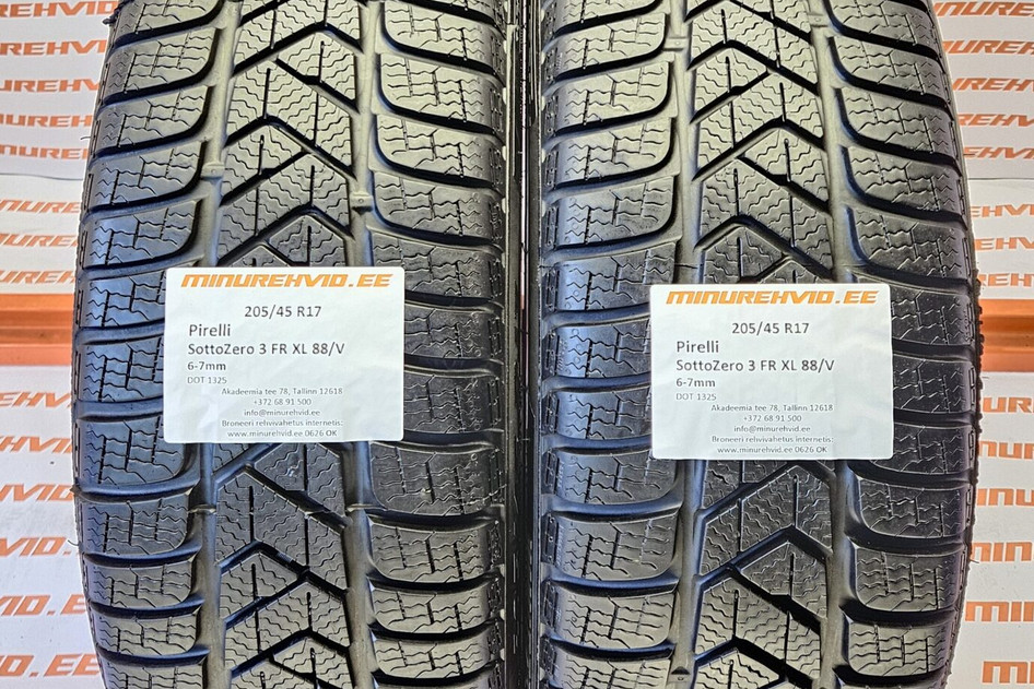 Подержанный нешипованная шина 205/45R17 Pirelli SottoZero 3 FR XL 88/V