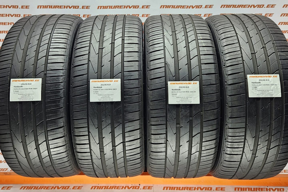 Kasutatud suverehv 255/45R19 Hankook Ventus S1 Evo 2 SUV FR XL 104/Y 2x4819 2x4220