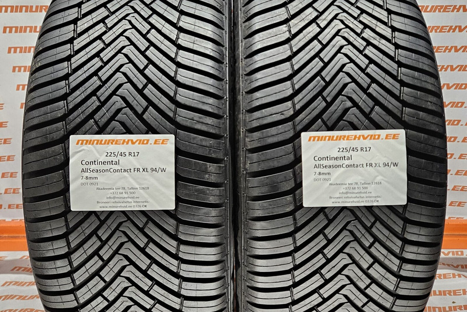 Used studless winter tire 225/45R17 Continental AllSeasonContact FR XL 94/W
