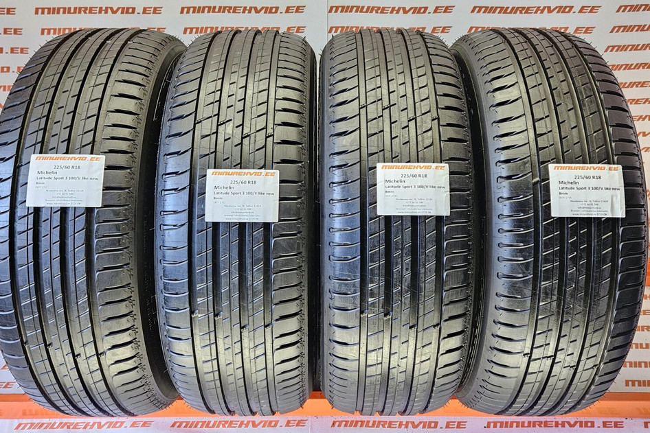 Подержанный летняя шина 225/60R18 Michelin Latitude Sport 3 100/V like new