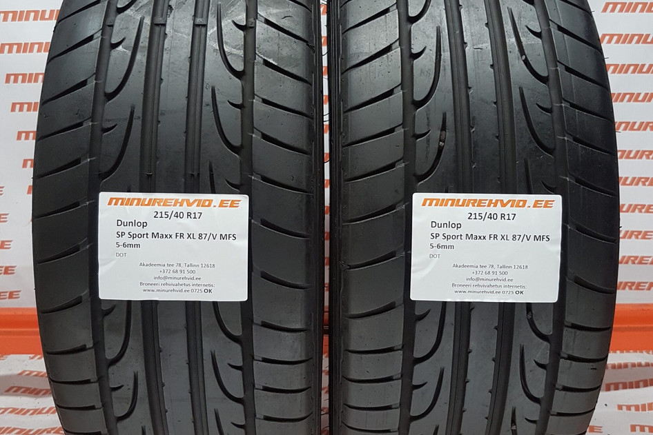 Kasutatud suverehv 215/40R17 Dunlop SP Sport Maxx FR XL 87/V