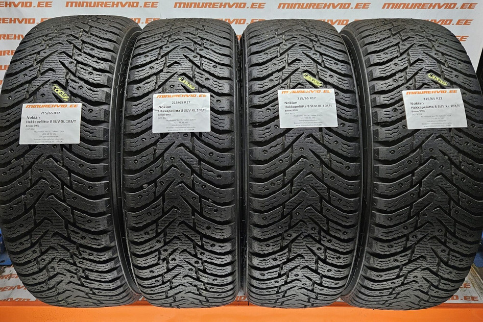 Used studded tire 215/65R17 Nokian Hakkapeliitta 8 SUV XL 103/T