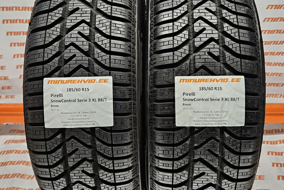 Used studless winter tire 185/60R15 Pirelli SnowControl Serie 3 XL 88/T