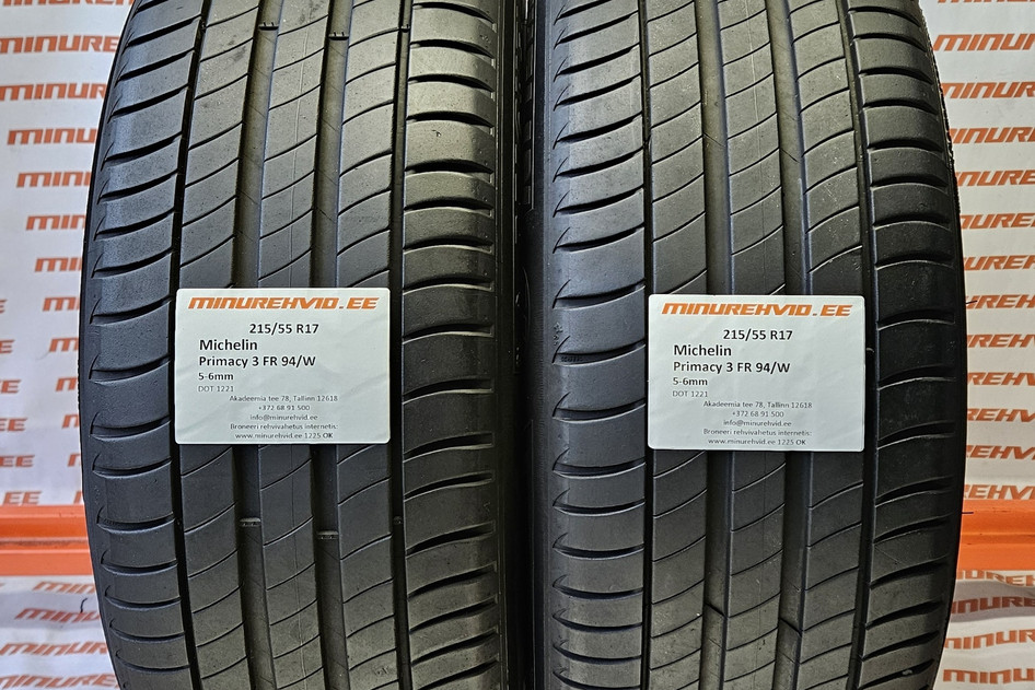 Used summer tire 215/55R17 Michelin Primacy 3 FR 94/W 1221