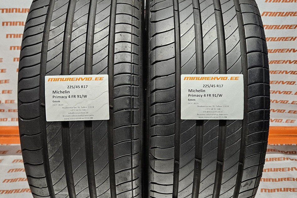 Used summer tire 225/45R17 Michelin Primacy 4 FR 91/W