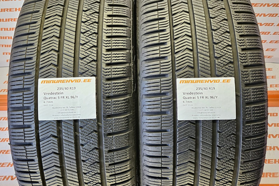 Kasutatud lamellrehv 235/40R19 Vredestein Quatrac 5 FR XL 96/Y