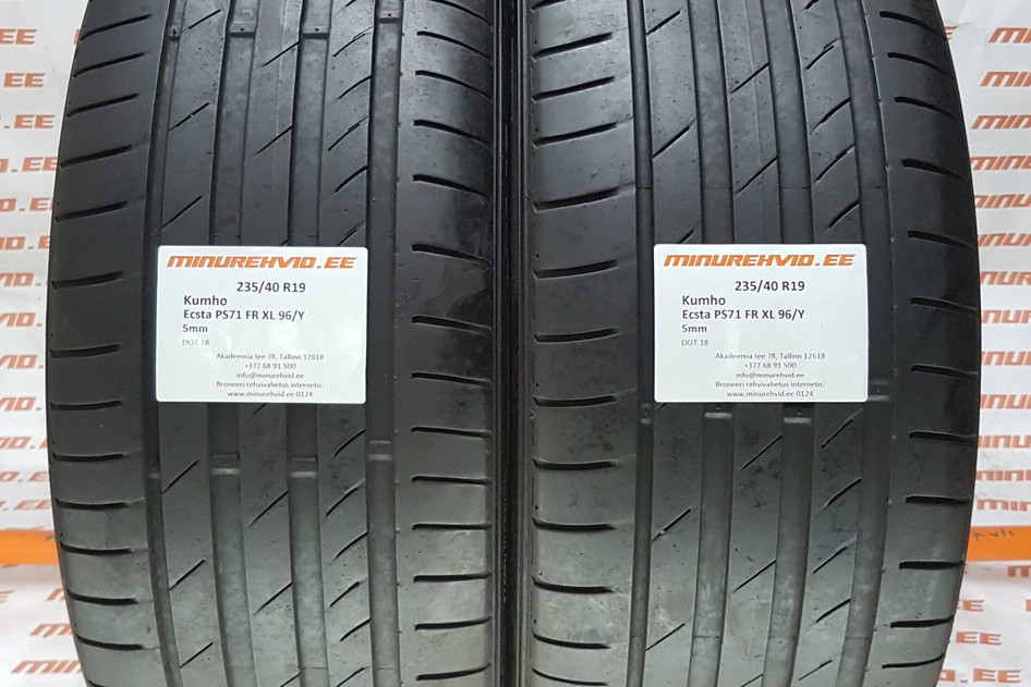 Kasutatud suverehv 235/40R19 Kumho Ecsta PS71 FR XL 96/Y
