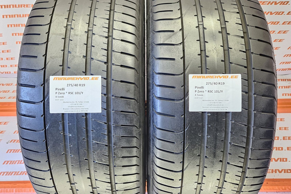 Used summer tire 275/40R19 Pirelli P Zero * RSC FR 101/Y