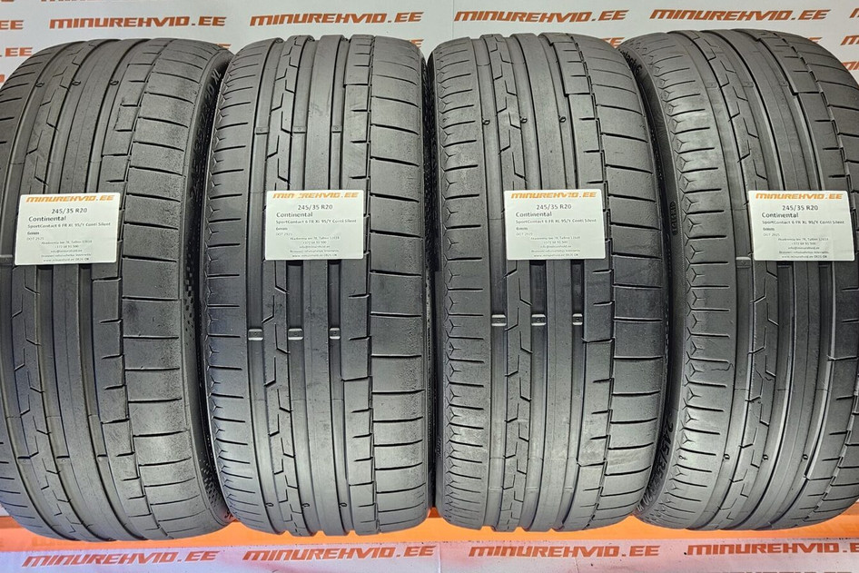 Used summer tire 245/35R20 Continental SportContact 6 FR XL 95/Y Conti Silent