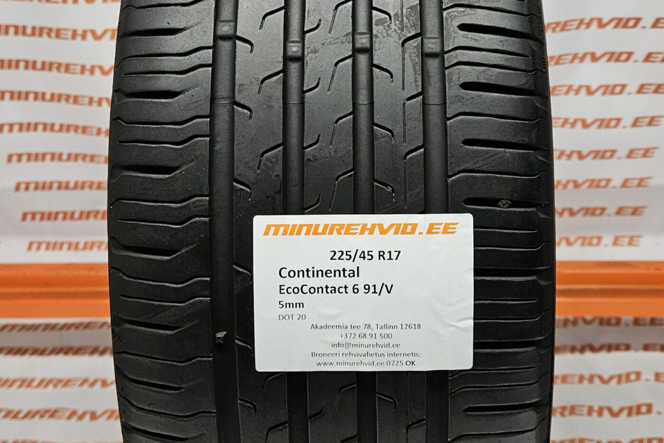 Kasutatud suverehv 225/45R17 Continental EcoContact 6 91/V