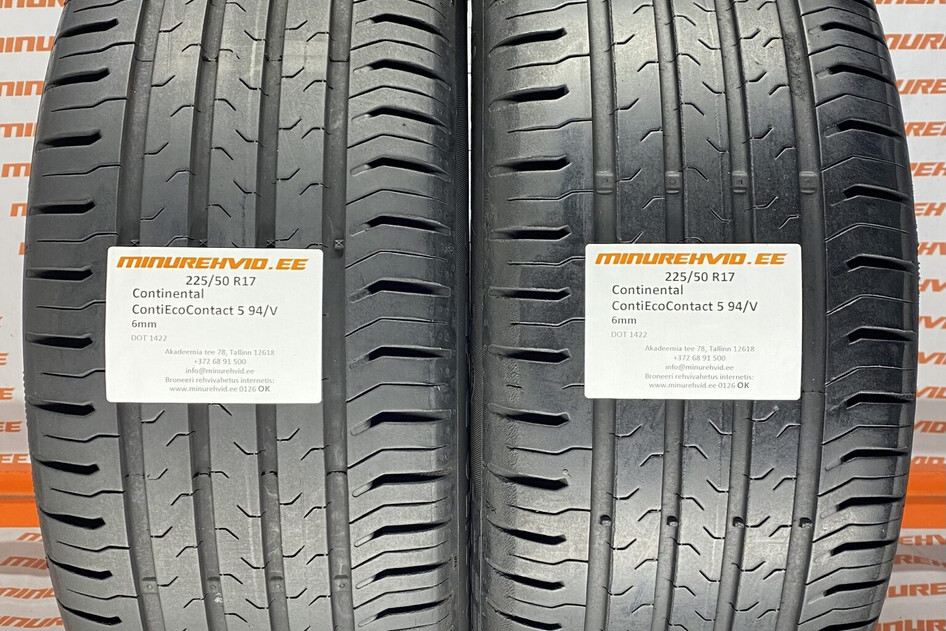 Used summer tire 225/50R17 Continental ContiEcoContact 5 94/V 1422