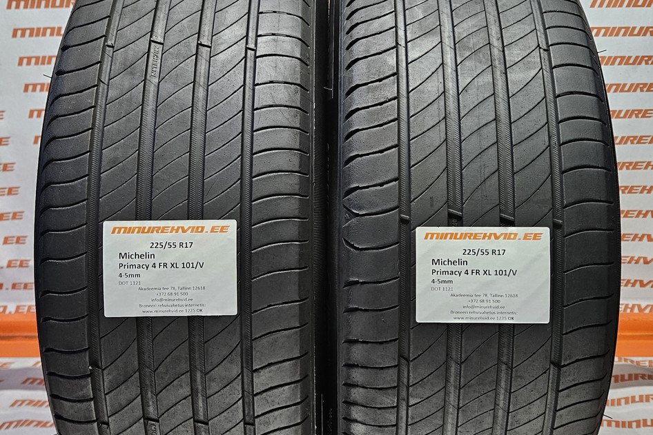 Used summer tire 225/55R17 Michelin Primacy 4 FR XL 101/V