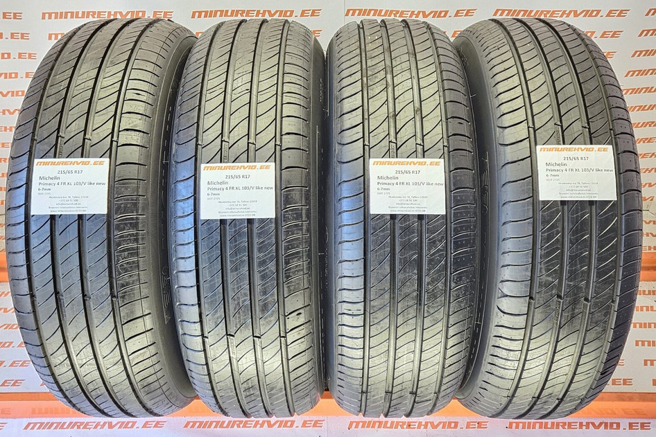 Used summer tire 215/65R17 Michelin Primacy 4 FR XL 103/V like new