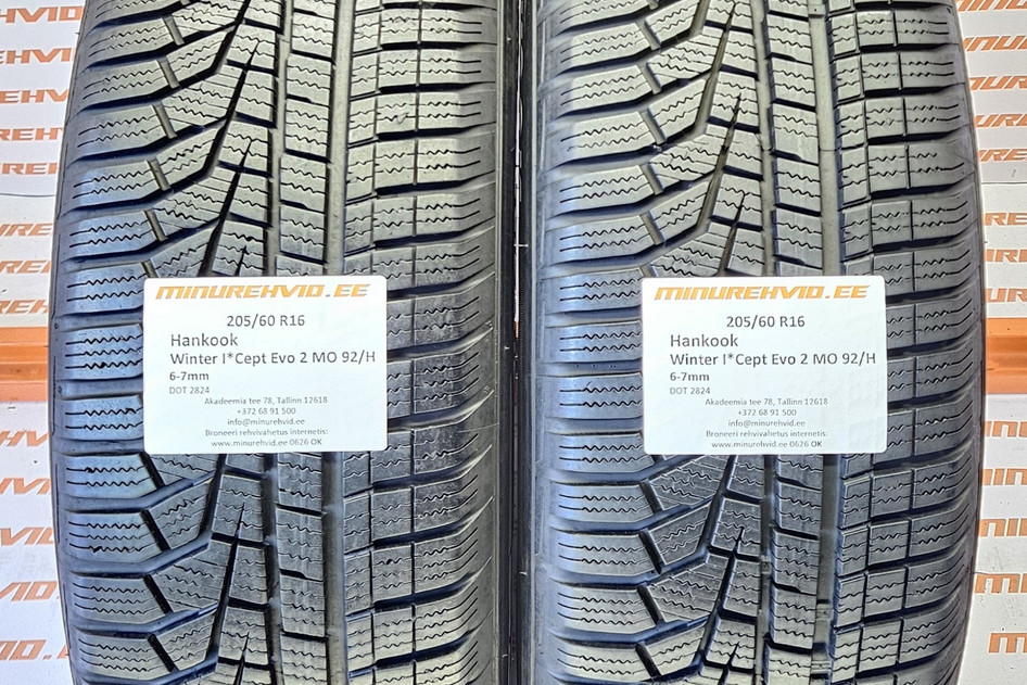 Kasutatud lamellrehv 205/60R16 Hankook Winter I*Cept Evo 2 MO 92/H