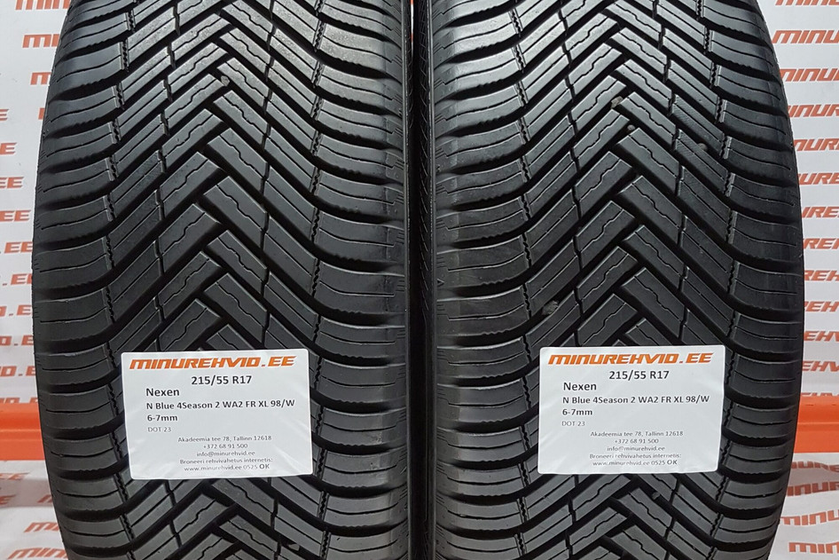 Kasutatud suverehv 215/55R17 Nexen N Blue 4Season 2 WA2 FR XL 98/W