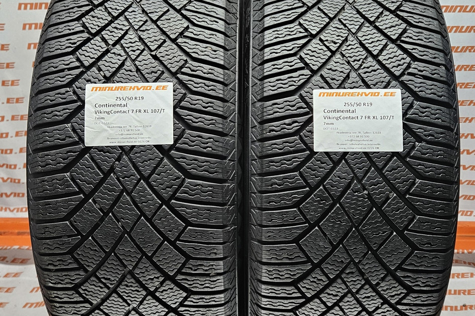 Naudota studless winter tire 255/50R19 Continental VikingContact 7 FR XL 107/T