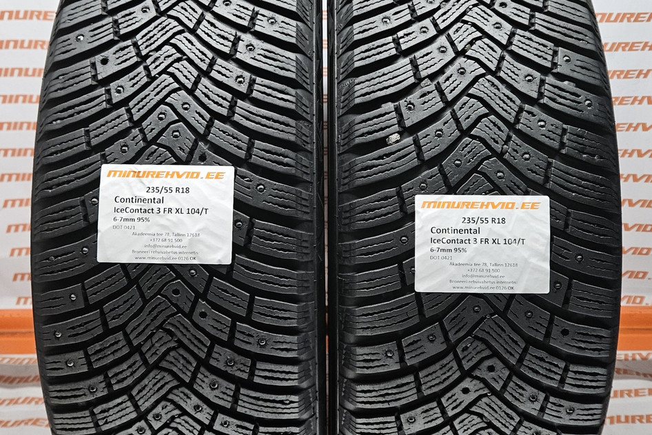 Kasutatud naastrehv 235/55R18 Continental IceContact 3 FR XL 104/T