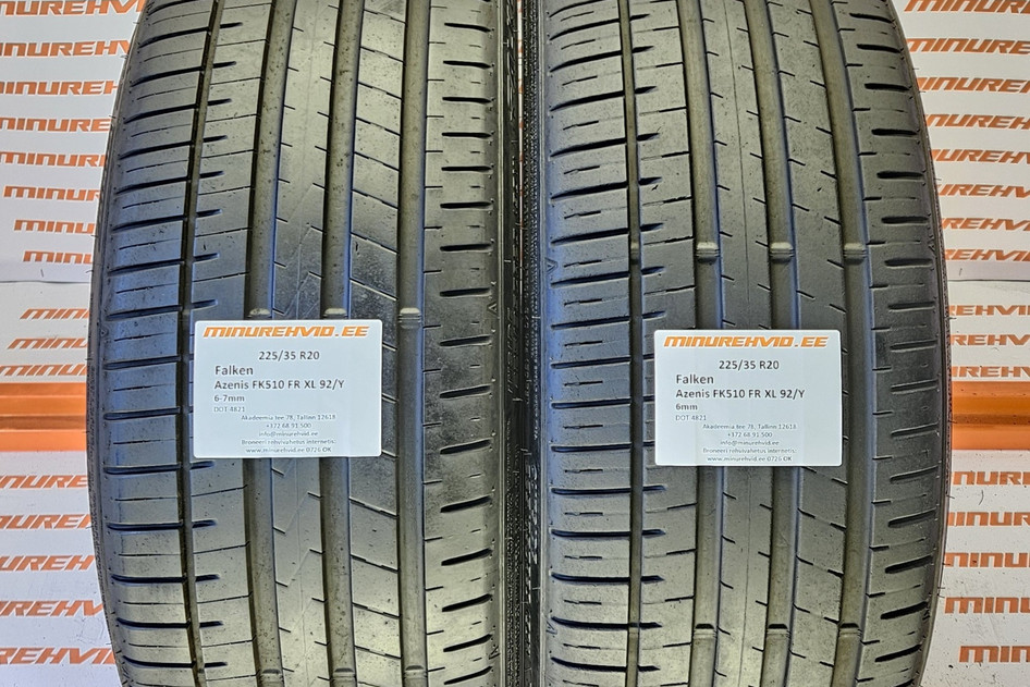 Подержанный летняя шина 225/35R20 Falken Azenis FK510 FR XL 92/Y