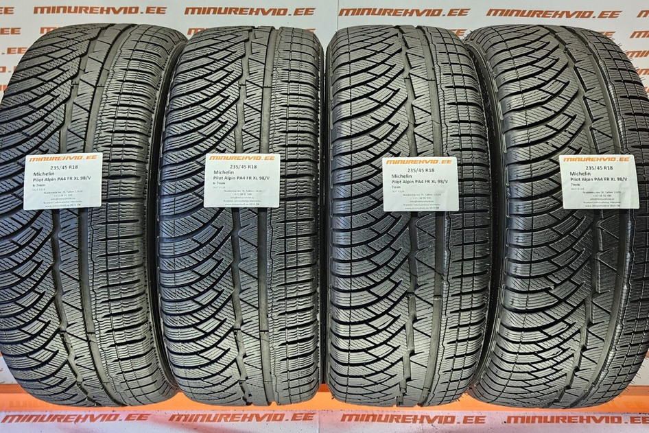 Kasutatud lamellrehv 235/45R18 Michelin Pilot Alpin PA4 FR XL 98/V
