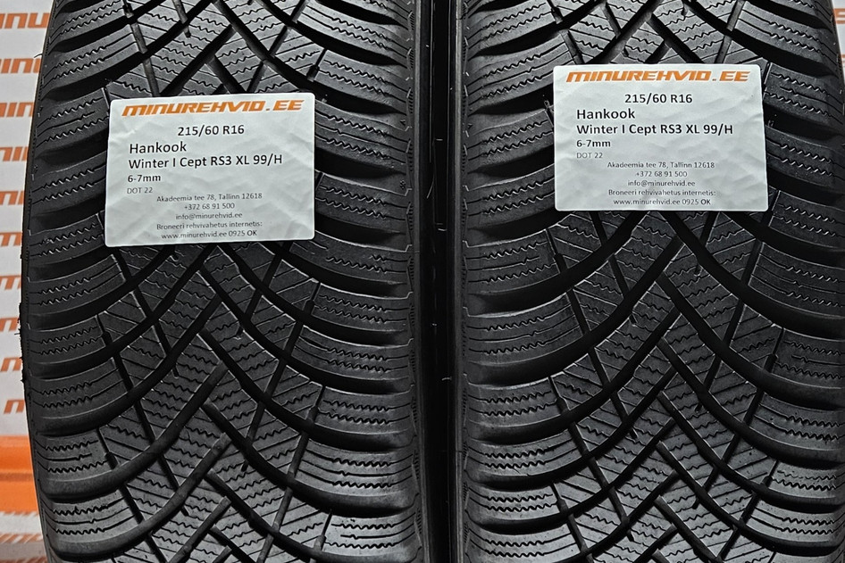 Used studless winter tire 215/60R16 Hankook Winter I Cept RS3 XL 99/H