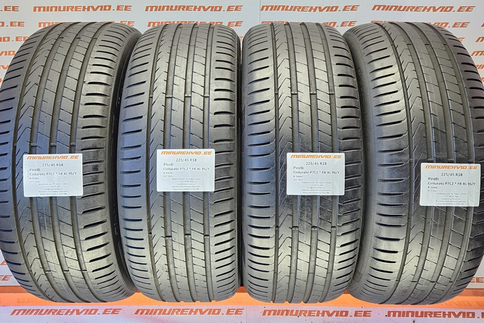 Used summer tire 225/45R18 Pirelli Cinturato P7C2*FR XL 95/Y 3923