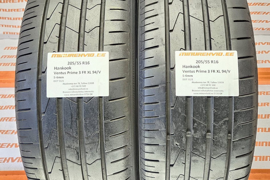 Used summer tire 205/55R16 Hankook Ventus Prime 3 FR XL 94/V