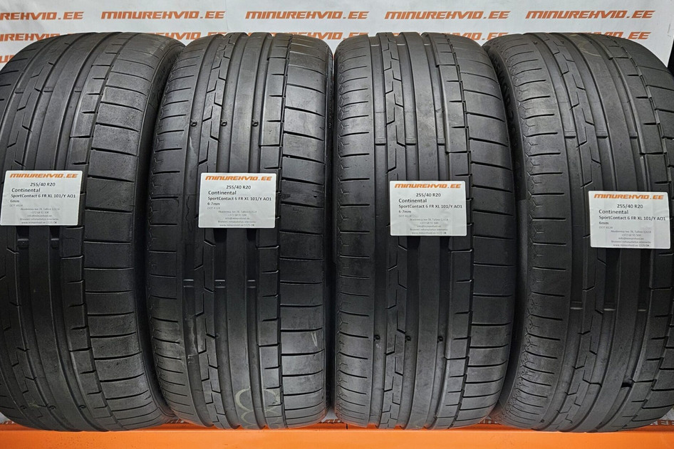 Lietots summer tire 255/40R20 Continental SportContact 6 FR XL 101/Y AO1
