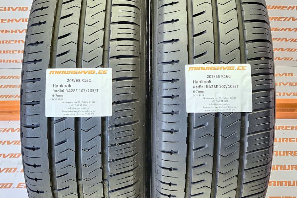 Used summer tire 205/65R16 Hankook Radial RA28E 107/105/T 4924