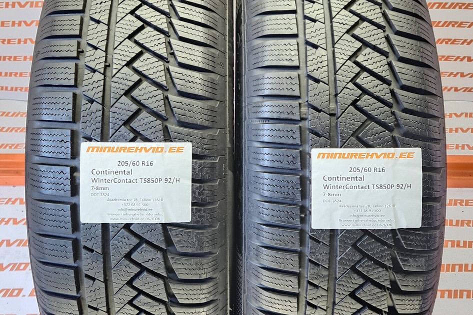 Kasutatud lamellrehv 205/60R16 Continental WinterContact TS850P 92/H